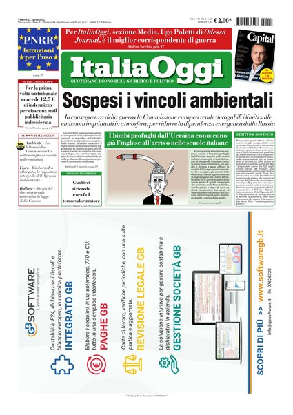 Italia oggi : quotidiano di economia finanza e politica